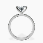 Platinum Sara Tapered Eternity Lab Diamond Ring side right image one