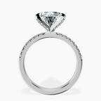 Platinum Sara Tapered Eternity Lab Diamond Ring side right image one