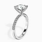 18kt White Gold Sara Tapered Eternity Lab Diamond Ring standing product image one