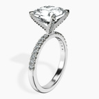 Platinum Sara Tapered Eternity Lab Diamond Ring standing product image one