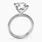 Platinum Sara Tapered Eternity Lab Diamond Ring side right image one
