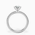 10kt White Gold Sara Tapered Eternity Lab Diamond Ring side right image one
