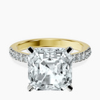 18kt Yellow Gold Sara Tapered Eternity Lab Diamond Ring front image