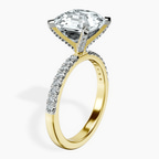 18kt Yellow Gold Sara Tapered Eternity Lab Diamond Ring standing product image one