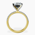 18kt Yellow Gold Sara Tapered Eternity Lab Diamond Ring side right image one