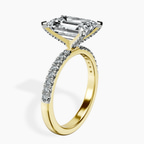 18kt Yellow Gold Sara Tapered Eternity Lab Diamond Ring standing product image one
