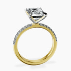 18kt Yellow Gold Sara Tapered Eternity Lab Diamond Ring side right image one