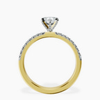 18kt Yellow Gold Sara Tapered Eternity Lab Diamond Ring side right image one