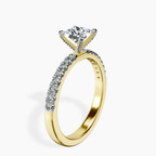 18kt Yellow Gold Sara Tapered Eternity Lab Diamond Ring standing product image one