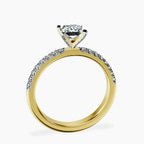 18kt Yellow Gold Sara Tapered Eternity Lab Diamond Ring side right image one