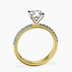 18kt Yellow Gold Sara Tapered Eternity Lab Diamond Ring side right image one