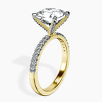 18kt Yellow Gold Sara Tapered Eternity Lab Diamond Ring standing product image one
