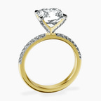 18kt Yellow Gold Sara Tapered Eternity Lab Diamond Ring side right image one