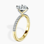 18kt Yellow Gold Sara Tapered Eternity Lab Diamond Ring standing product image one