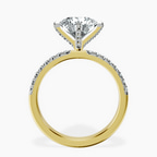 18kt Yellow Gold Sara Tapered Eternity Lab Diamond Ring side right image one
