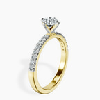 10kt Yellow Gold Sara Tapered Eternity Lab Diamond Ring standing product image one