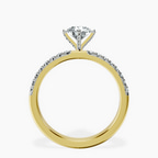 10kt Yellow Gold Sara Tapered Eternity Lab Diamond Ring side right image one