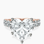 18kt Rose Gold Danica Side Oval Lab Diamond Eternity Ring front image