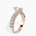 14kt Rose Gold Danica Side Oval Lab Diamond Eternity Ring standing product image one