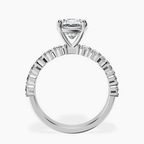 9ct White Gold Danica Side Oval Lab Diamond Eternity Ring side right image one