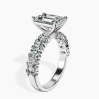 Platinum Danica Side Oval Lab Diamond Eternity Ring standing product image one