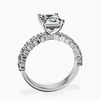 Platinum Danica Side Oval Lab Diamond Eternity Ring side right image one