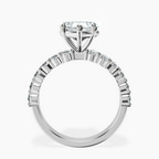 9ct White Gold Danica Side Oval Lab Diamond Eternity Ring side right image one
