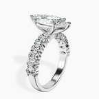 Platinum Danica Side Oval Lab Diamond Eternity Ring standing product image one