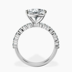 Platinum Danica Side Oval Lab Diamond Eternity Ring side right image one