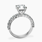 Platinum Danica Side Oval Lab Diamond Eternity Ring side right image one
