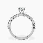 Platinum Danica Side Oval Lab Diamond Eternity Ring side right image one