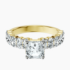 18kt Yellow Gold Danica Side Oval Lab Diamond Eternity Ring front image