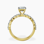 18kt Yellow Gold Danica Side Oval Lab Diamond Eternity Ring side right image one