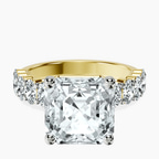18kt Yellow Gold Danica Side Oval Lab Diamond Eternity Ring front image