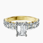 14kt Yellow Gold Danica Side Oval Lab Diamond Eternity Ring front image