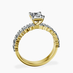14kt Yellow Gold Danica Side Oval Lab Diamond Eternity Ring side right image one