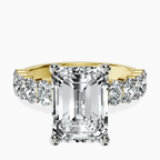 18kt Yellow Gold Danica Side Oval Lab Diamond Eternity Ring front image