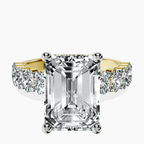 18kt Yellow Gold Danica Side Oval Lab Diamond Eternity Ring front image