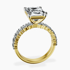 18kt Yellow Gold Danica Side Oval Lab Diamond Eternity Ring side right image one