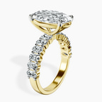18kt Yellow Gold Danica Side Oval Lab Diamond Eternity Ring standing product image one