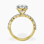 18kt Yellow Gold Danica Side Oval Lab Diamond Eternity Ring side right image one