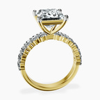 10kt Yellow Gold Danica Side Oval Lab Diamond Eternity Ring side right image one