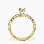10kt Yellow Gold Danica Side Oval Lab Diamond Eternity Ring side right image one