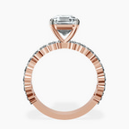 10kt Rose Gold Lillian Side Oval Lab Diamond Eternity Ring side right image one