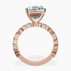 10kt Rose Gold Lillian Side Oval Lab Diamond Eternity Ring side right image one