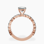 14kt Rose Gold Lillian Side Oval Lab Diamond Eternity Ring side right image one