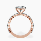 10kt Rose Gold Lillian Side Oval Lab Diamond Eternity Ring side right image one