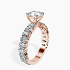 10kt Rose Gold Lillian Side Oval Lab Diamond Eternity Ring standing product image one