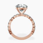 10kt Rose Gold Lillian Side Oval Lab Diamond Eternity Ring side right image one