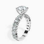 Platinum Lillian Side Oval Lab Diamond Eternity Ring standing product image one